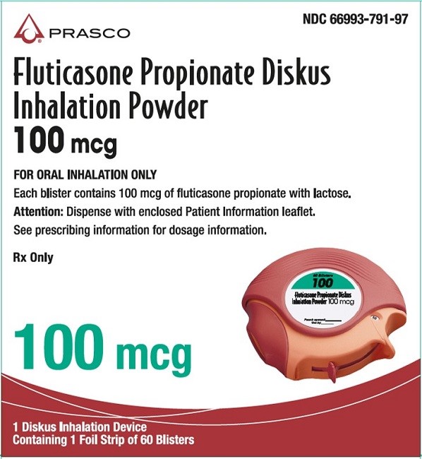 packaging of fluticasone propionate inhaler, authorized generic of Flovent